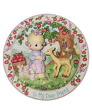 Precious Moments 186449, To My Deer Friend- Girl with Deer Plate