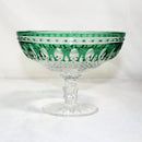 Waterford Crystal: Clarendon Emerald Green Round Compote, 6.25"