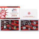 2004 Silver Proof set 10 Pack Kennedy, State quarters - (OGP) 110 coins