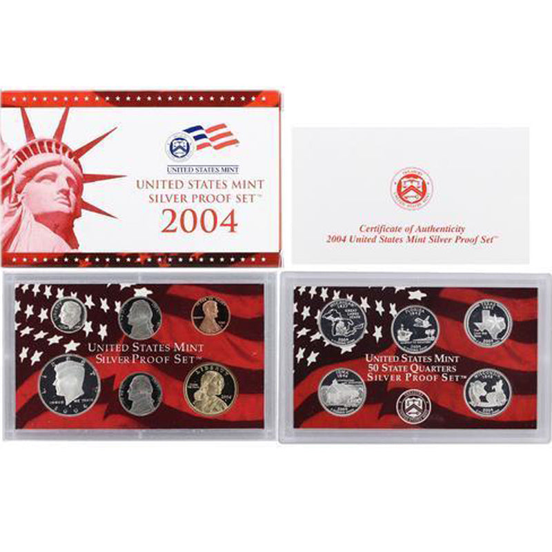 2004 Silver Proof Set (OGP) 11 coins