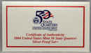 2004 State Quarter Proof Set 90% Silver (OGP) 5 coins