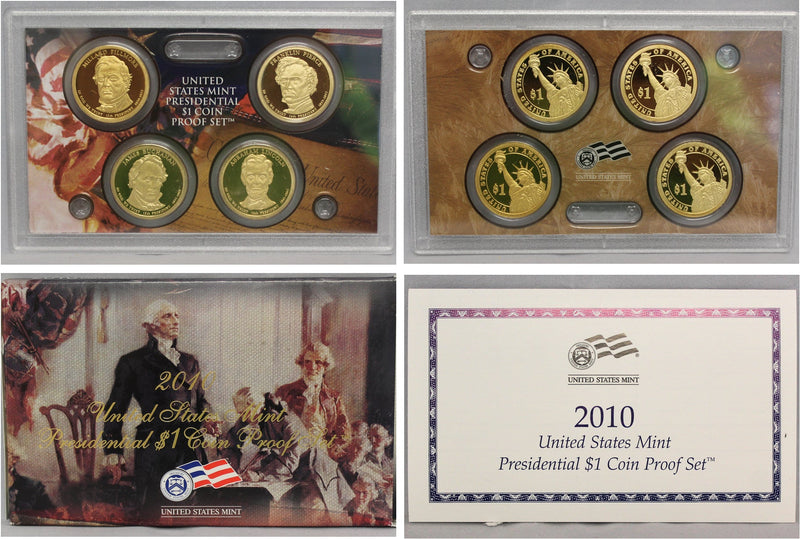 2010 Presidential Dollar Proof Set (OGP) 4 coins