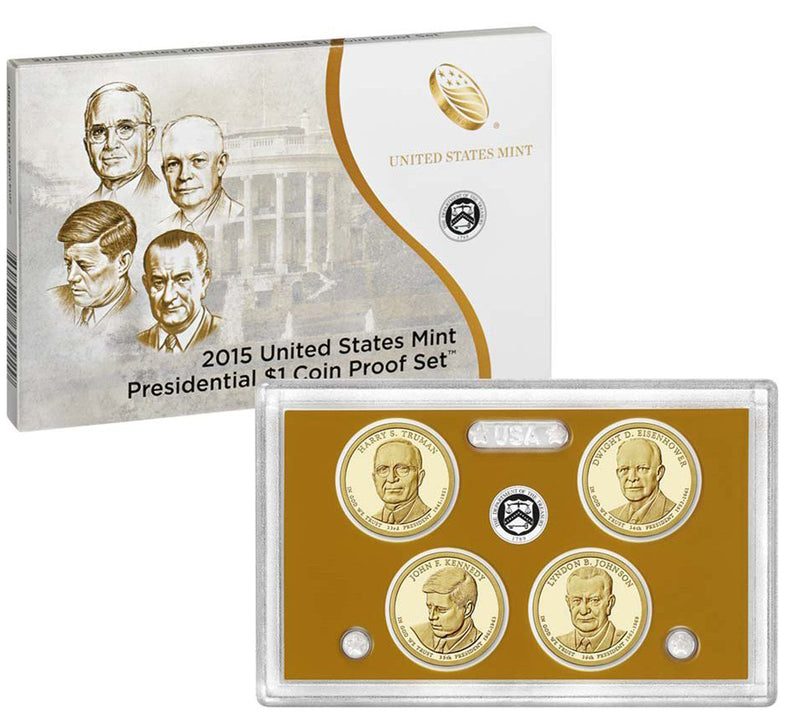 2015 Presidential Dollar Proof Set (OGP) 4 coins