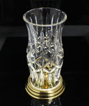 Waterford Crystal: Prescott Brass Base Hurricane Lamp, 10.5"