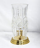 Waterford Crystal: Prescott Brass Base Hurricane Lamp, 10.5"