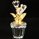 Swarovski Figurine: 208885 Gold Flower Pot