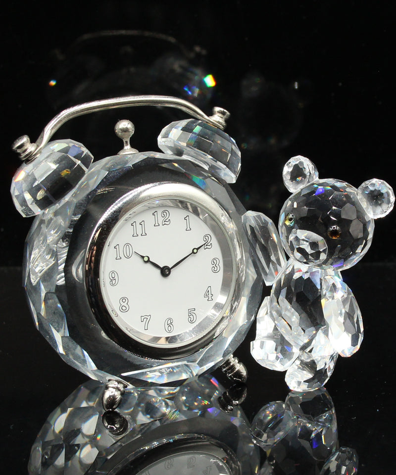 Swarovski Figurine: 212687 Kris Bear Table Clock