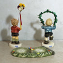 Hummel Figurine: Spring Step & Spring Gifts - Set With Base - 2242