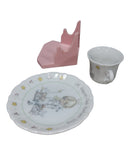 Precious Moments 226823, Let Heaven and Nature Sing- Mini Cup and Plate Set