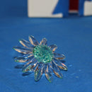 Swarovski Crystal: 227537 Green Marguerite - Daisy