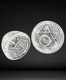Waterford Crystal Seahorse Footed Egg-Shaped Box with Lid, 7"
