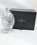 Waterford Crystal Seahorse Footed Egg-Shaped Box with Lid, 7"