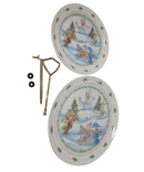 Precious Moments 245453, A Winter Wonderland Double-Tiered Cookie Plate