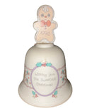 Precious Moments Bell 251372, Wishing You the Sweetest Christmas, Dated 1993