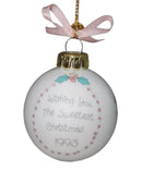 Precious Moments Ornament 251380, Wishing You the Sweetest Christmas- 1993