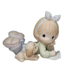 Precious Moments Figurine 25150, Friends Write From the Start- Girl with Dog