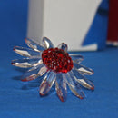 Swarovski Crystal: 252371 Red Marguerite - Daisy