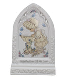 Precious Moments Plaque 255866, Bible Blessings- Girl at Birdbath