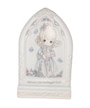 Precious Moments Plaque 255866, Bible Blessings Girl with Cross
