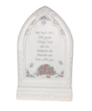 Precious Moments Plaque 255866, Bible Blessings Girl with Cross