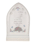 Precious Moments Plaque 255866, Bible Blessings Girl with Lambs