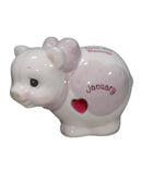 Precious Moments 256765A, January Birthston Piggy Bank