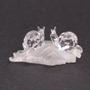 Swarovski Crystal: 268196 Baby Snails on Vine Leaf
