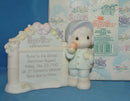 Precious Moments: 272809 Sugar Town - Boy with Snowball Sign