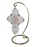 Precious Moments Plaque 298611/R, A Reflection of His Love- Cross with Base