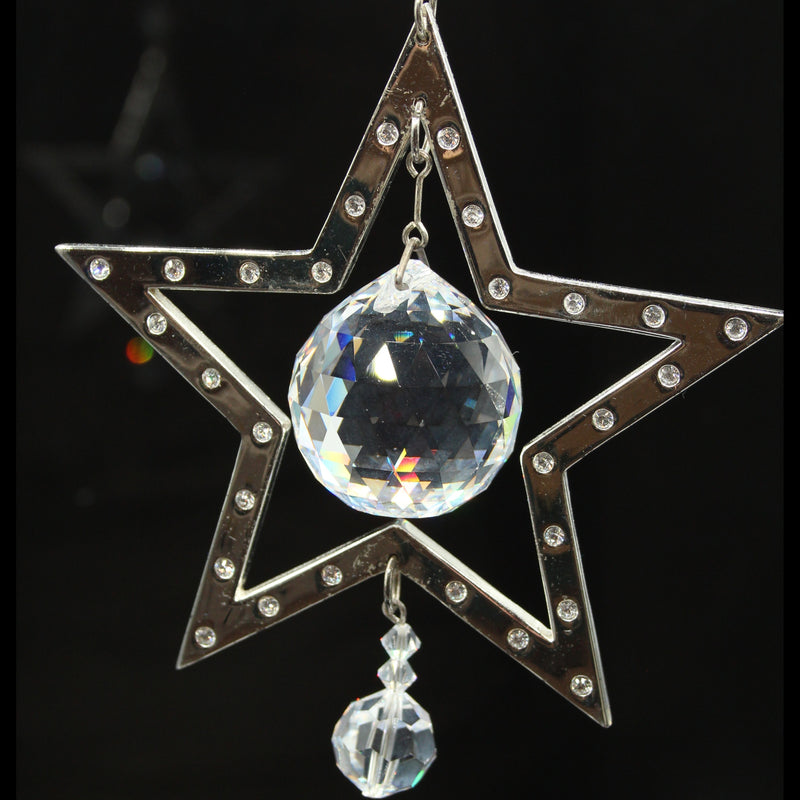 Swarovski Ornament: 30784 Silver Plated Star