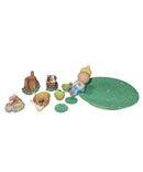 Precious Moments Figurine 312711, Kids on Stump Mini Tea Set