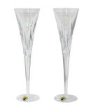 Waterford Crystal: Times Square Fluted Champagne Glasses, 11" - Boxed Set of 2