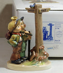 Hummel Figurine: Crossroads (Halt sign down Version) - 331