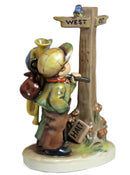Hummel Figurine: Crossroads (Halt sign down Version) - 331
