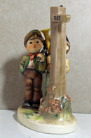 Hummel Figurine: Crossroads (Halt sign down Version) - 331