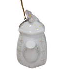 Precious Moments Ornament 340324A, May Your Christmas be Delightful- Boy With Lights Teapot