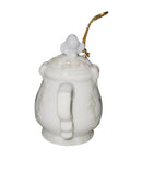 Precious Moments Ornament 340324B, Surrounded With Joy- Girl with Wreath Teapot