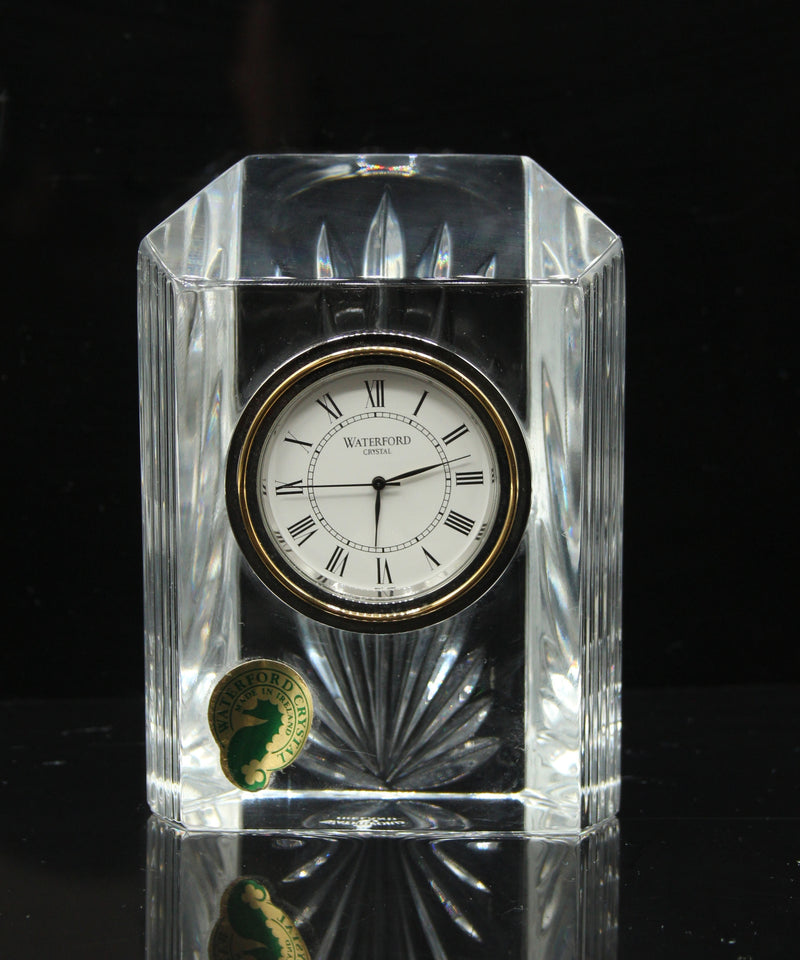 Waterford Crystal: Colonnade Clock, 6"