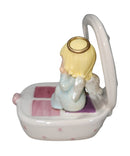 Precious Moments Figurine 4001939, You Make Me Blush- Angle with Blush