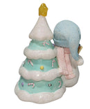 Precious Moments Figurine 4003323, Merry and Bright- Snowman by Christmas Tree
