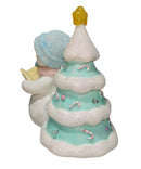 Precious Moments Figurine 4003323, Merry and Bright- Snowman by Christmas Tree