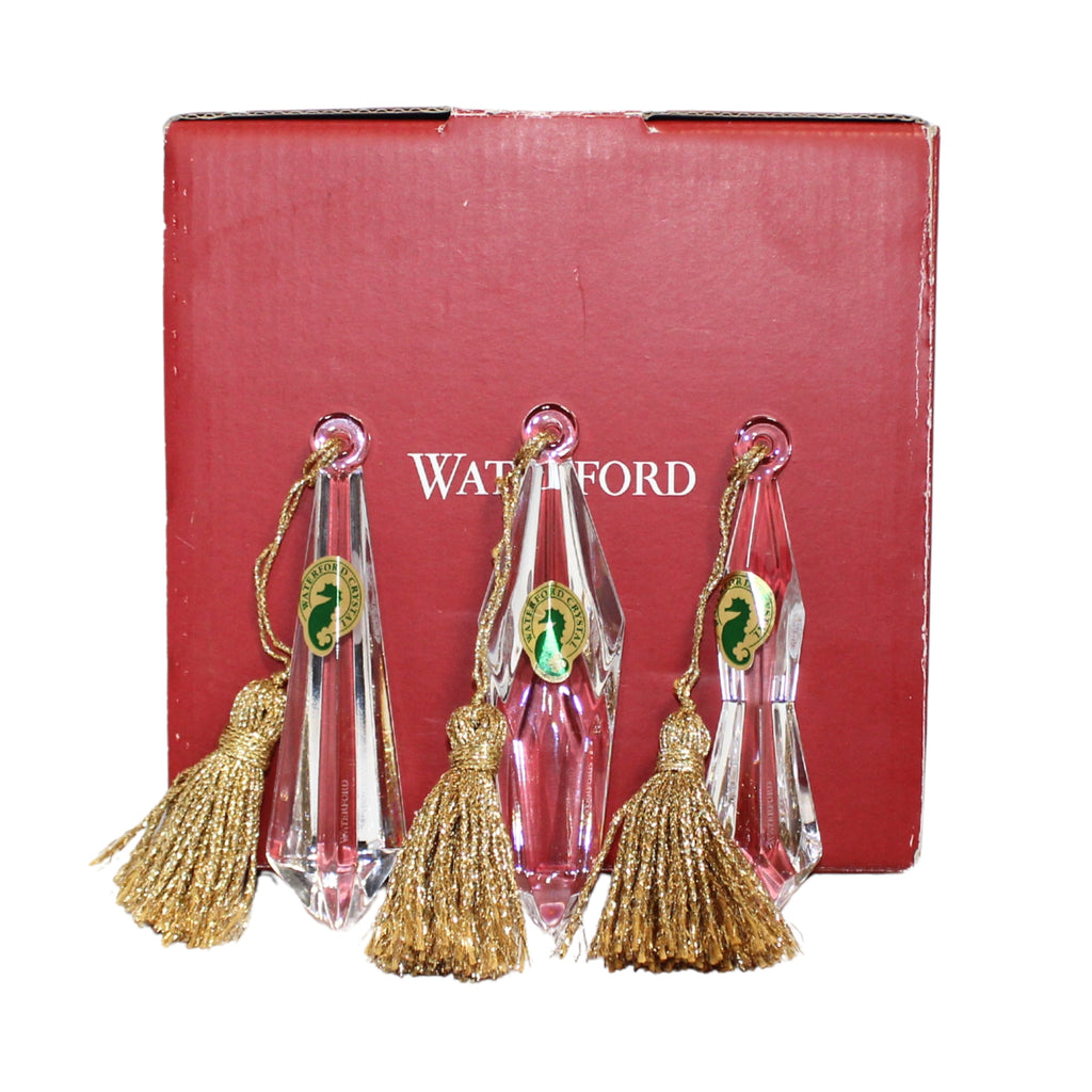 Waterford Crystal: Prism Drop Ornament, 4.25" - Boxed Set of 3