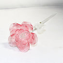 Waterford Crystal: Fleurology Pink Glass Rose, 15"