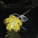 Waterford Crystal: Fleurology Yellow Glass Rose, 15"