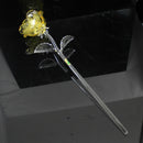 Waterford Crystal: Fleurology Yellow Glass Rose, 15"
