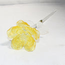 Waterford Crystal: Fleurology Yellow Glass Rose, 15"
