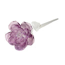 Waterford Crystal: Fleurology Lavender Glass Rose, 14.75"
