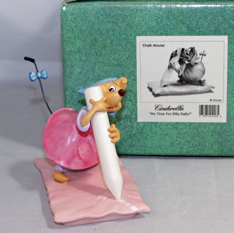 WDCC Chalk Mouse - No Time For Dilly-Dally! | 41006 | Cinderella | AS IS