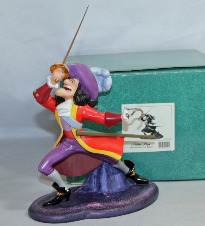 WDCC Captain Hook - I've Got You This Time! | 41044 | Peter Pan | AS IS