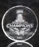 Waterford Crystal: 2016 Stanley Cup Champions Chicago Blackhawks Hockey Puck, 2.9"